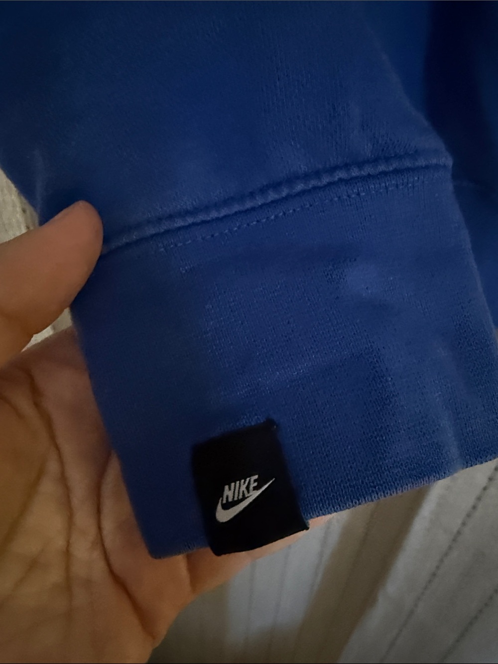 Nike Royal Blue Sweatshirt with White Logo Tag - Picture 4 of 4